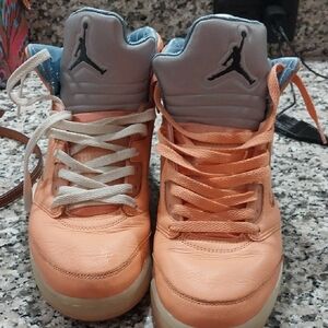 COPY - Air Nike Orange And White And Blue Size 10 High Top Got The Box